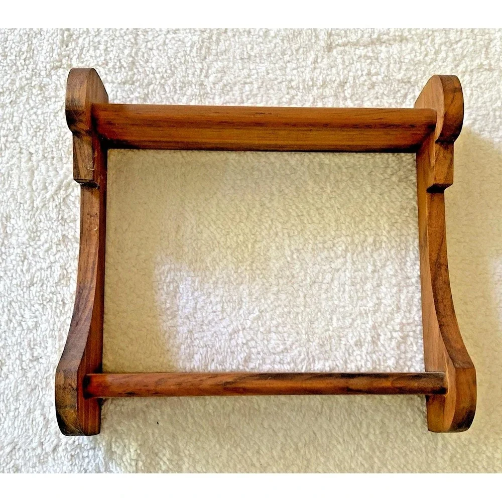 Vintage Handmade Mass. Wooden Cranberry Rocker Scoop Rake w Insert Primitive